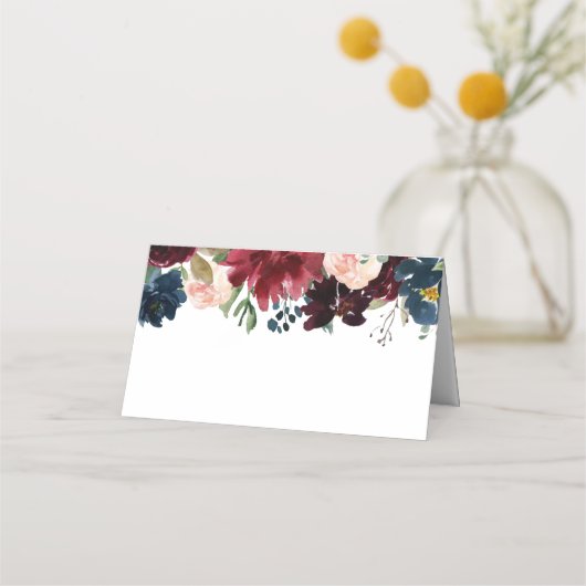 海軍とマルサラの結婚フローララベルカード プレイスカード (正面)