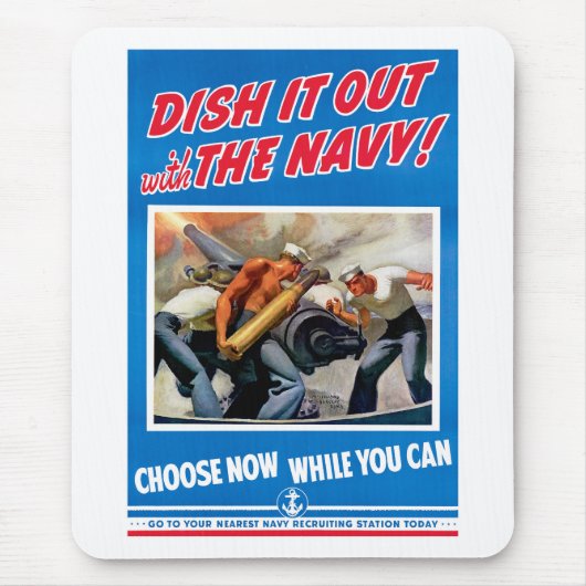海軍と一緒に食べろ! マウスパッド (正面)