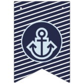 海軍と淡い色の青航海の旗 バンティングフラッグ (第3の旗)