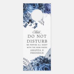 海軍と白と銀結婚箔 ドアノブサイン