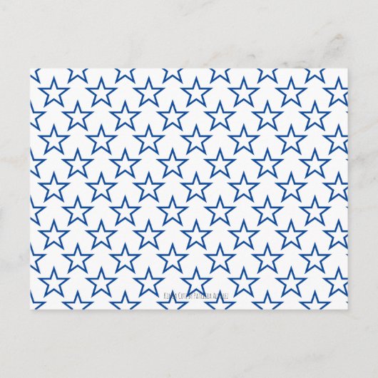 海軍と白の新体操の女の子とボール インビテーションポストカード (裏面)