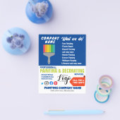 海軍と絵を描装飾サービス チラシ (シングル)