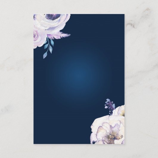 海軍と薄紫バラ結婚の詳細 エンクロージャーカード (裏面)