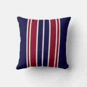 海軍と赤のストライプ クッション (裏面)