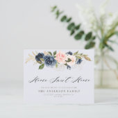 海軍と赤面のフローラが新しい住所を移動 ポストカード (スタンド正面)