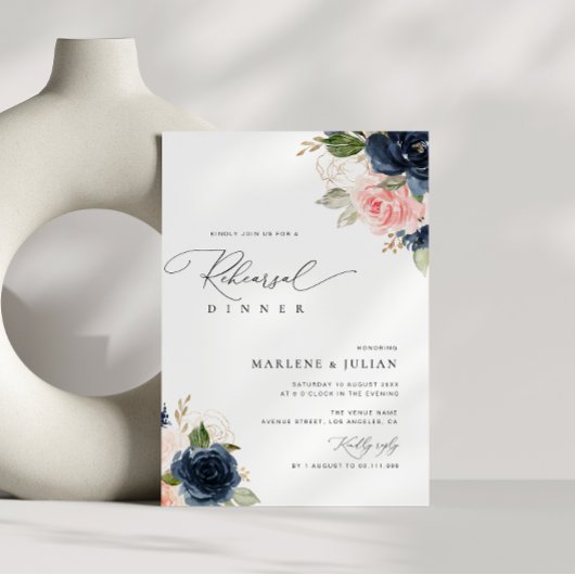 海軍と赤面のフローラリハーサル 招待状