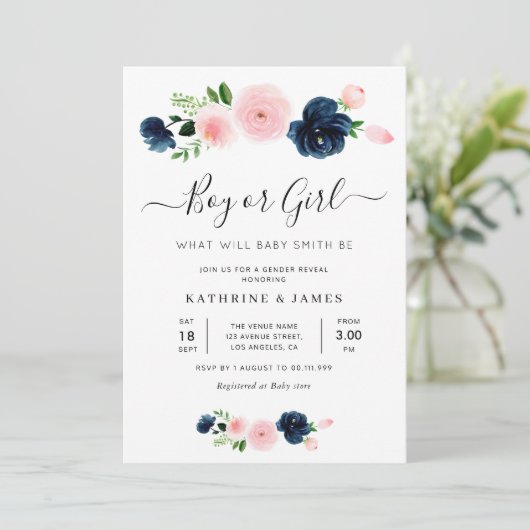 海軍と赤面のフローラ性別による招待の表示 招待状 (スタンド正面)