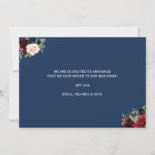 海軍と赤面のフローラ新しいホーム移動発表 招待状 (裏面)