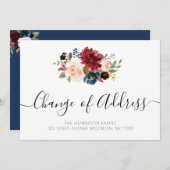 海軍と赤面のフローラ新しいホーム移動発表 招待状 (正面/裏面)