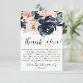 海軍と赤面の性別がサンキューカードを明らかにする。 サンキューカード (スタンド正面)