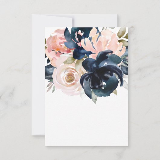 海軍と赤面の性別がサンキューカードを明らかにする。 サンキューカード (裏面)