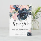 海軍と赤面の性別が招待を明らかにする。誘致 招待状 (スタンド正面)