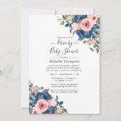 海軍と赤面フローラのシャワー駆動 招待状 (正面)