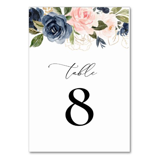 海軍と赤面フローラ結婚ズ テーブルナンバー (裏面)