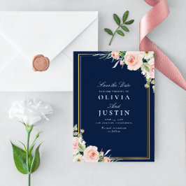 海軍と赤面フローラ結婚式は日付カードを保存 セーブザデート