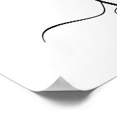 海軍と赤面ベイビーシャワー歓迎サイン ポスター (角)