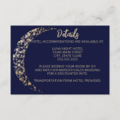 海軍と金ゴールドの月と後結婚ろ エンクロージャーカード (正面)