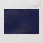 海軍と金ゴールドの月と後結婚ろ エンクロージャーカード (裏面)