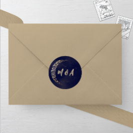 海軍と金ゴールドの月と後結婚ろ ラウンドシール