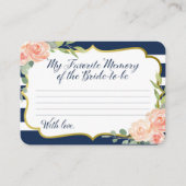 『海軍と金ゴールドの私お気に入りのの花嫁の記憶』 エンクロージャーカード (正面)