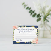 『海軍と金ゴールドの私お気に入りのの花嫁の記憶』 エンクロージャーカード (スタンド正面)