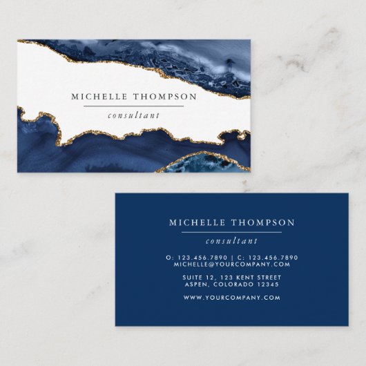 海軍と金ゴールドアガテ 名刺