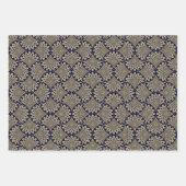 海軍と金ゴールドアールデコ ラッピングペーパーシート (正面)