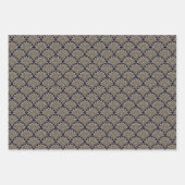 海軍と金ゴールドアールデコ ラッピングペーパーシート (正面3)