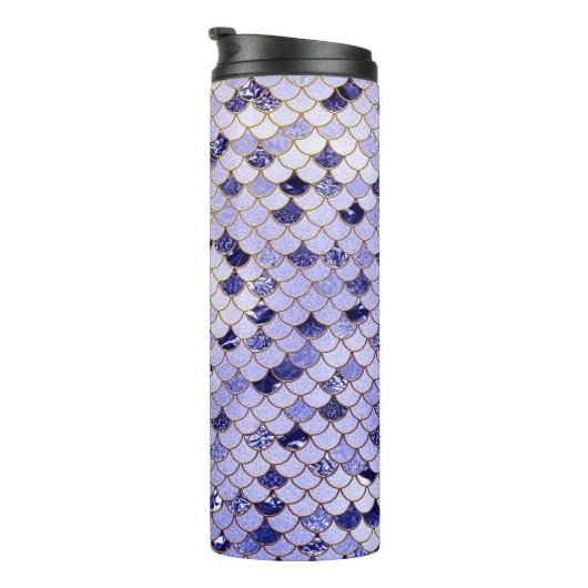 海軍と金ゴールドグリッターマーメイドはかりで測 タンブラー (回転右)