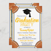 海軍と金ゴールドサッカー卒業党 招待状 (正面/裏面)