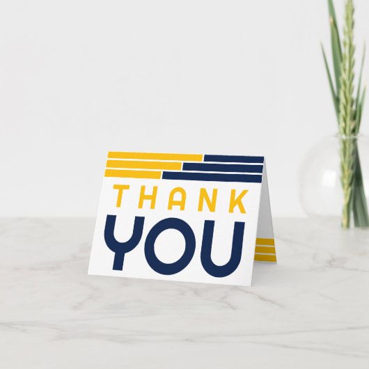 海軍と金ゴールドバー卒業ありがとう サンキューカード (正面)