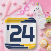 海軍と金ゴールドバー24年卒業 ペーパープレート (パーティー)