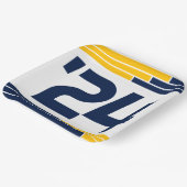 海軍と金ゴールドバー24年卒業 ペーパープレート (傾斜あり)