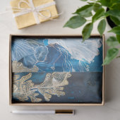 海軍と金ゴールドフローラの分離 薄葉紙 (ギフト)