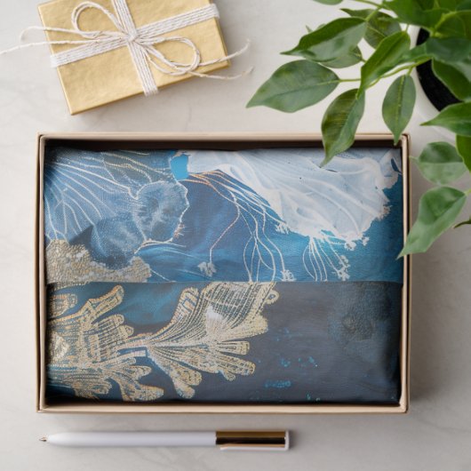 海軍と金ゴールドフローラの分離 薄葉紙 (ギフト)