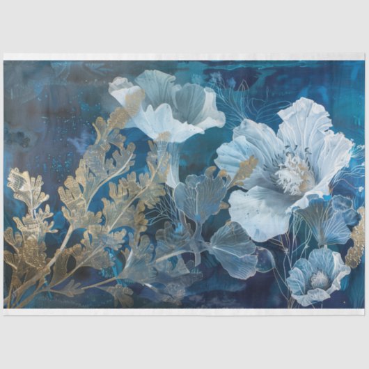 海軍と金ゴールドフローラの分離 薄葉紙 (正面)