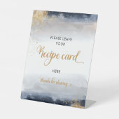 海軍と金ゴールドレシピカードのサイン 台座サイン (正面)