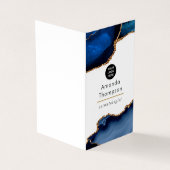 海軍と金ゴールド大切瑪瑙企業の石 名刺 (外部)