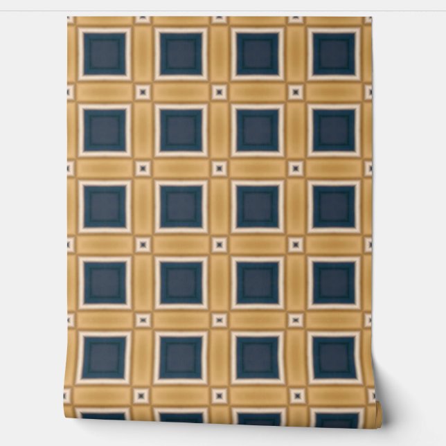 海軍と金ゴールド幾何学的エレガンス 壁紙 (ほどく)