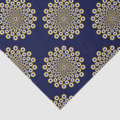 海軍と金ゴールド水玉模様 薄葉紙 (詳細)