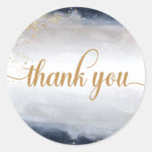 海軍と金ゴールド結婚の儀式 ラウンドシール (正面)