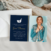 海軍と金ゴールド薬局卒業パーティー招待状 招待状