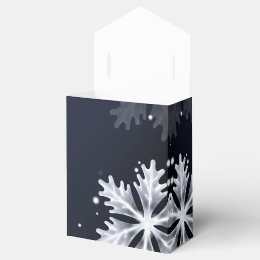 海軍と銀水色の花結婚色 フェイバーボックス (オープン)