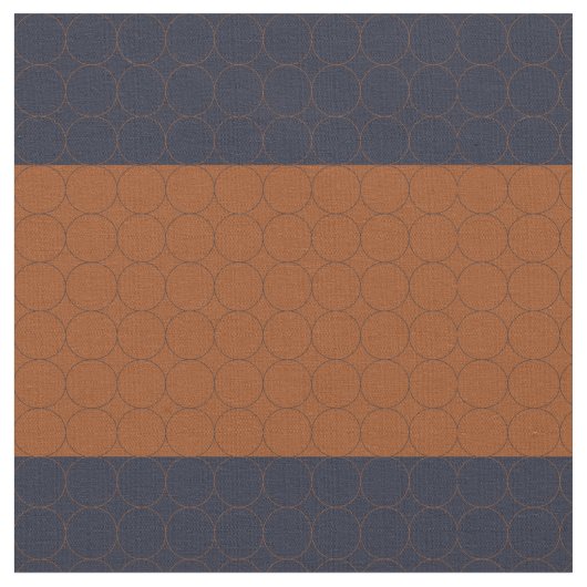 海軍と錆のサークルI ファブリック (クローズアップ)