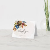 海軍と錆び水の色ボホフローラありがとう カード (正面)