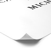 海軍と錆び水の色結婚の歓迎 ポスター (角)