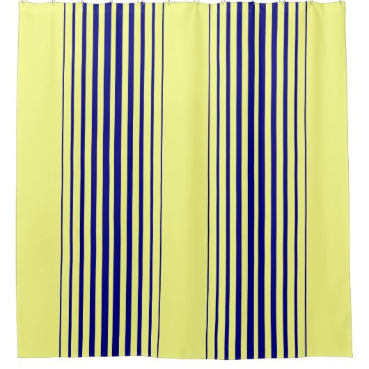 海軍と黄色のシャワーカーテン シャワーカーテン (正面)