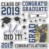 海軍と黒人写真卒業 シール (正面)