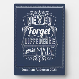 海軍による退職は忘れあり フォトプラーク