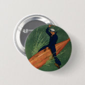 海軍に入隊する 缶バッジ (正面&裏面)